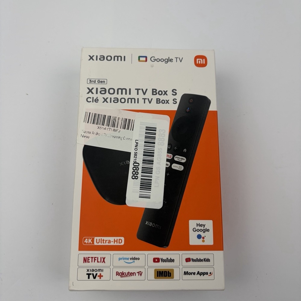 Xiaomi TV Box S 3rd Gen 4K UHD Google 32GB Smart Streaming Player MDZ-32-AA (B14